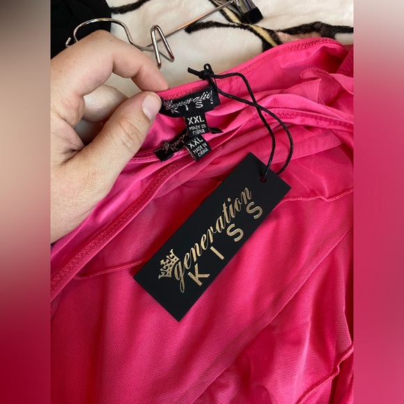 NWT Generation Kiss Dolls Kill Skirt and Top Set Barbie Pink and Sexy Hot BAM - Picture 5 of 5